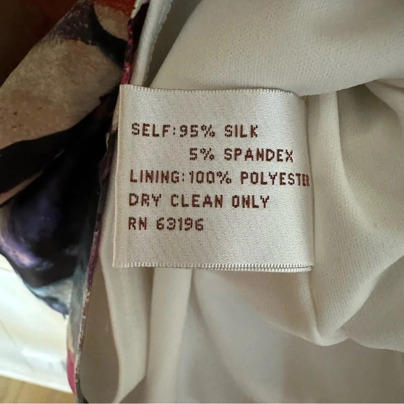 Suzy Chin for Maggy Boutique Women’s Sleeveless Multicolored Silk Dress Sz 4 GUC - Picture 7 of 11